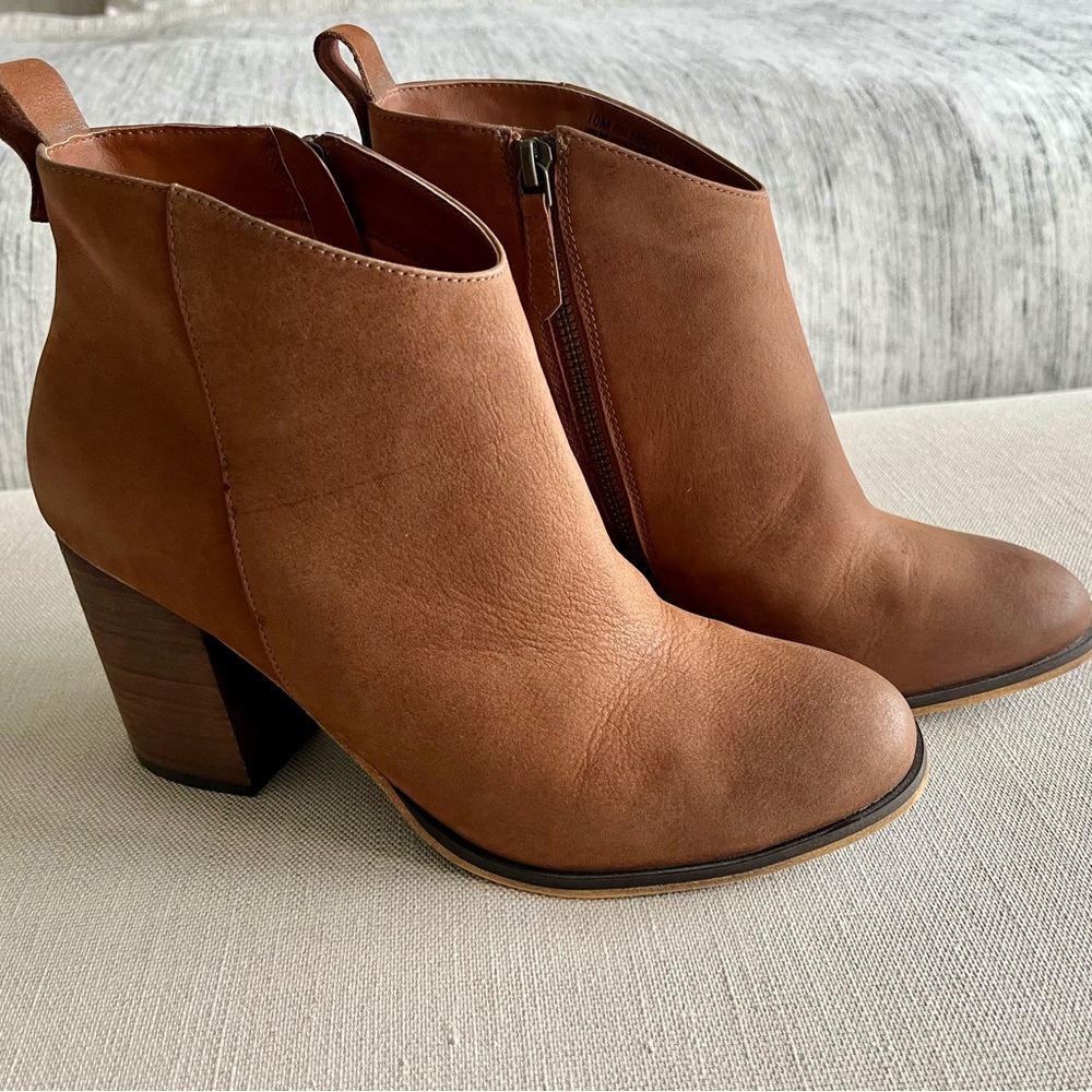 BP Brown Leather Booties